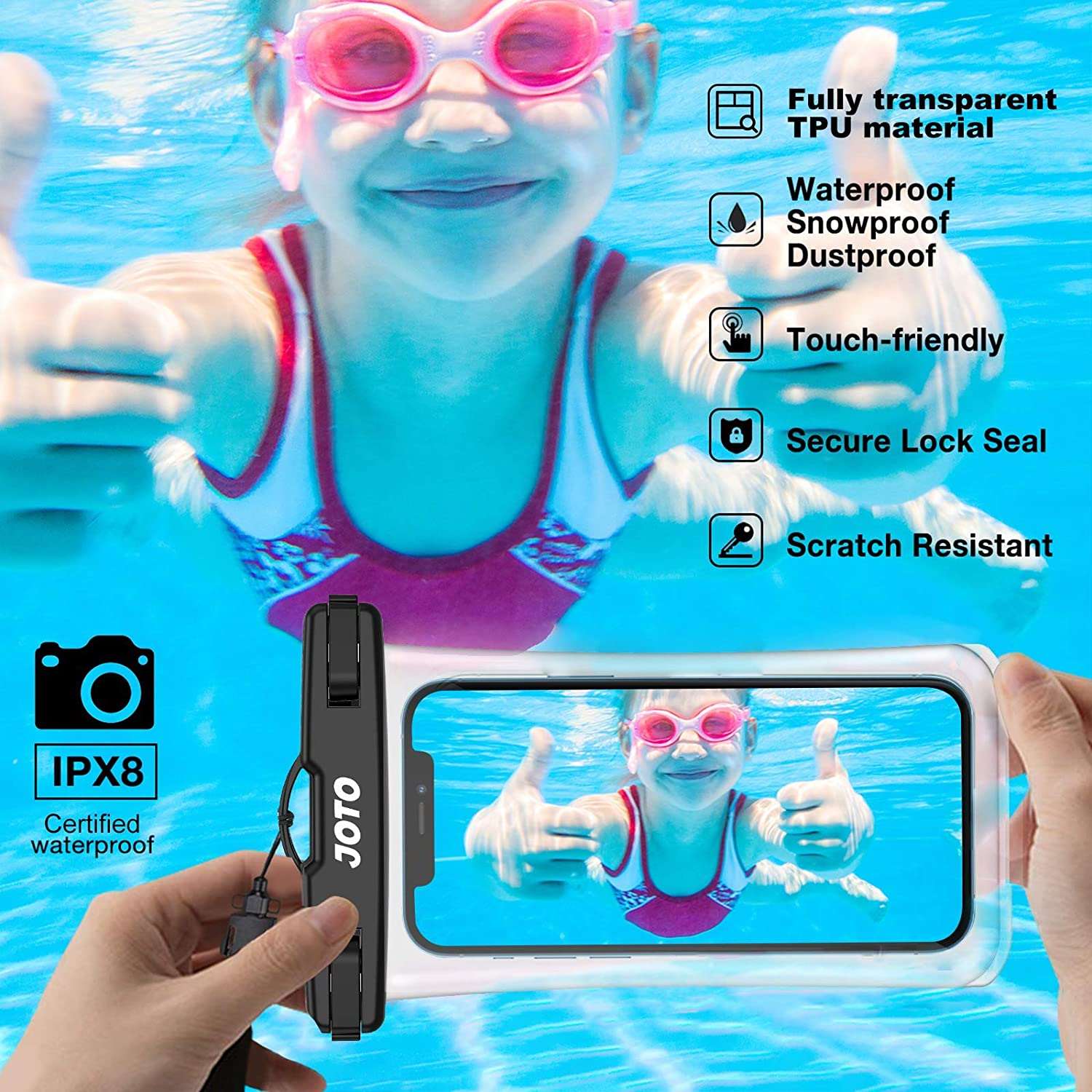 (2 Pack) Universal Waterproof Phone Case | JOTO