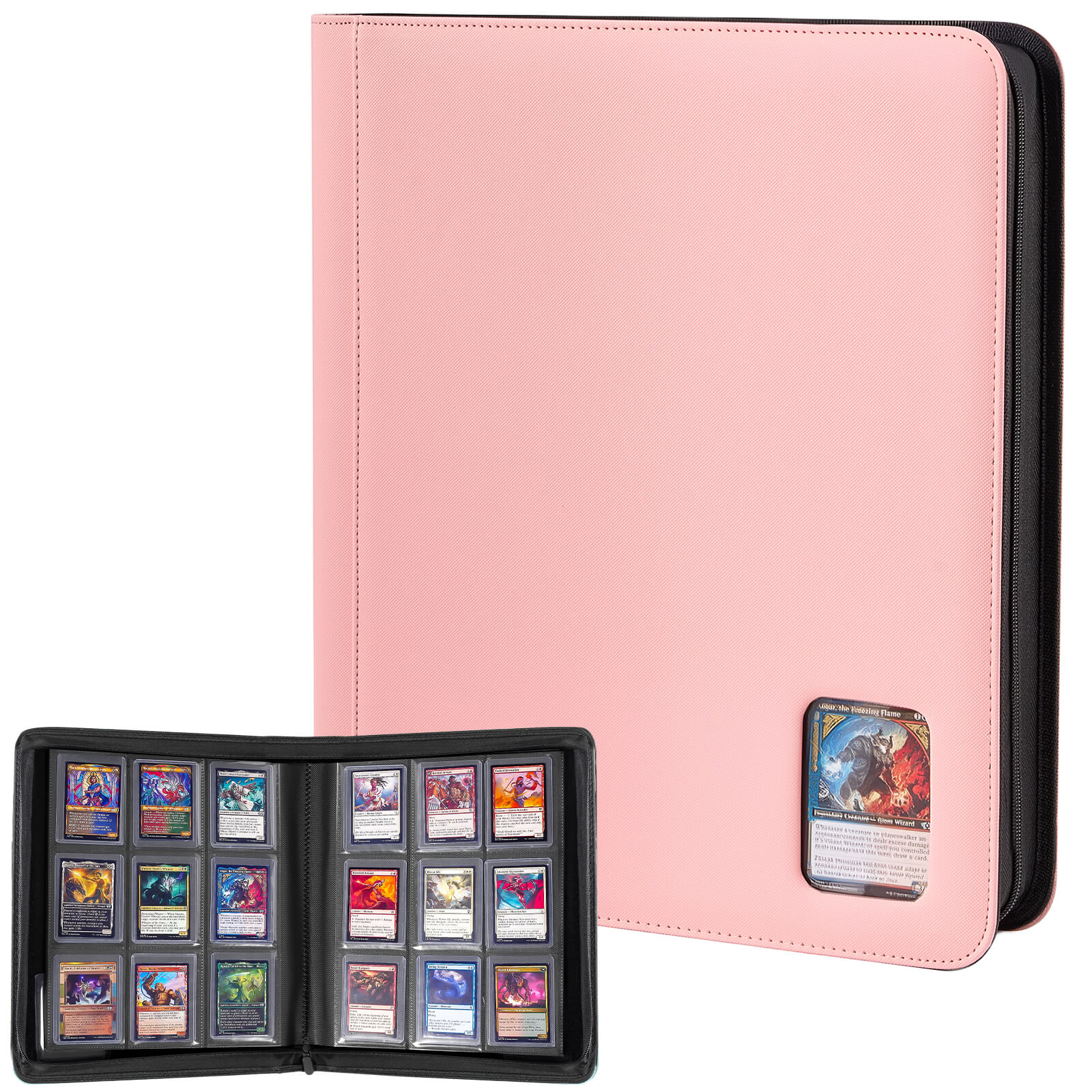 Trading Card Binder 9-Pocket Holds 324 Cards Purple Trading Card Binder 9-Pocket Holds 324 Cards Purple