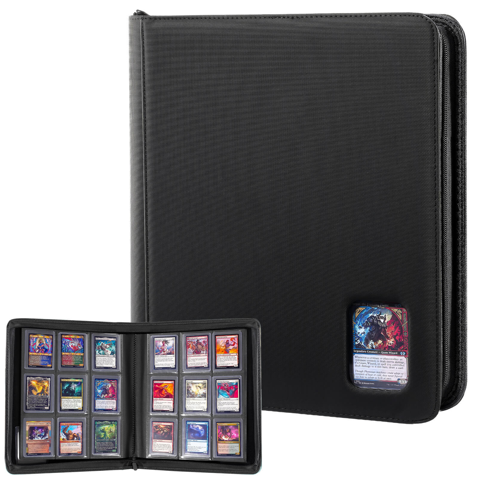 9-pocket top loader binder for 324 trading cards