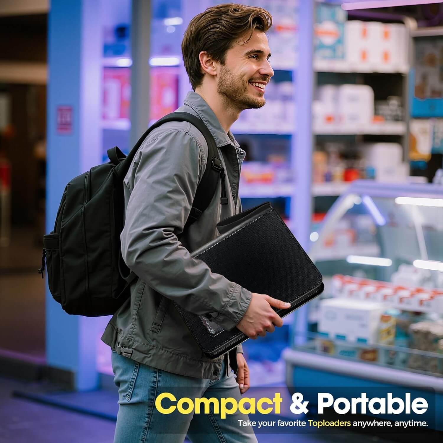 Side Loading Small Book Folder with Clear Window