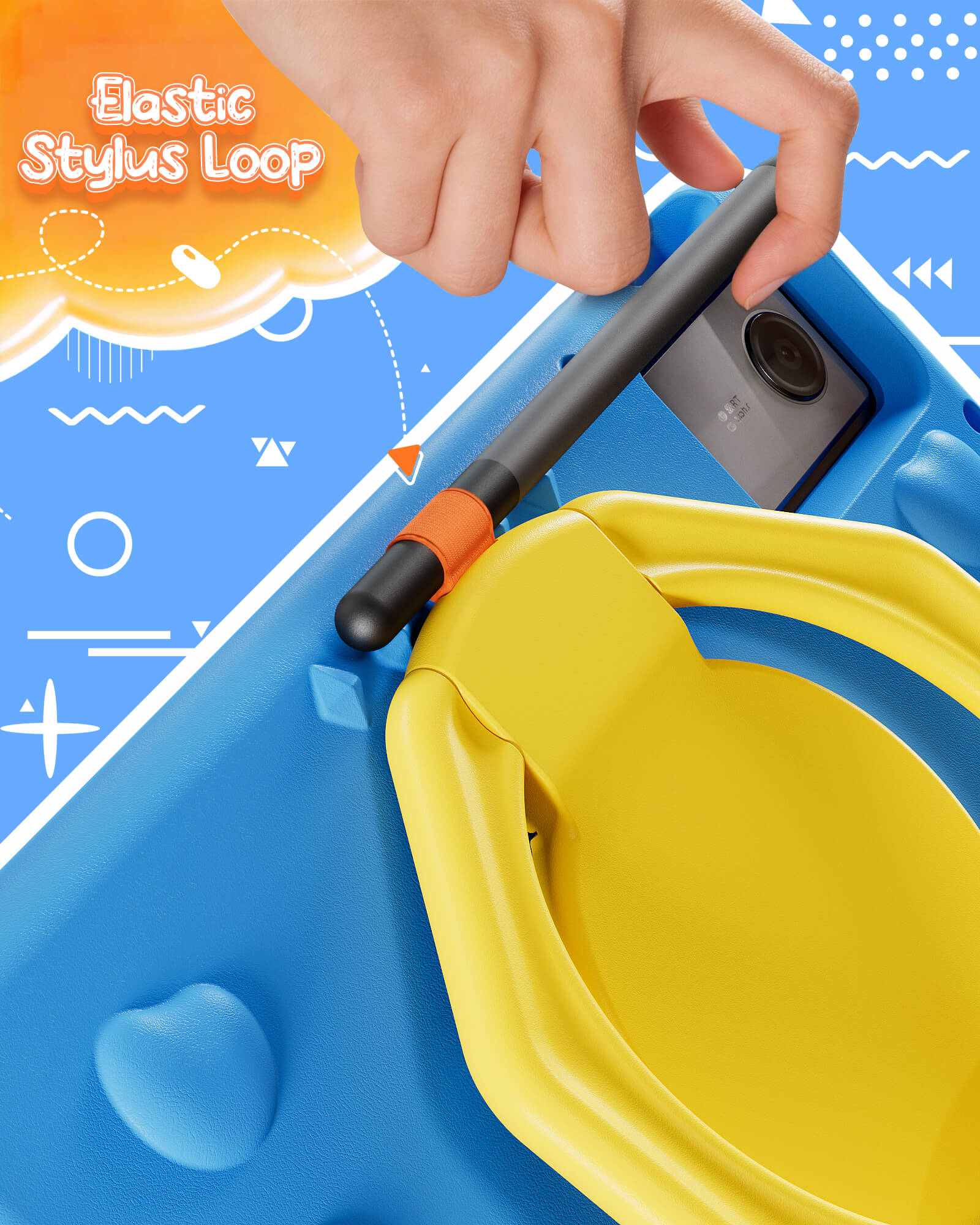 Shocproof Kids Case for Lenovo Idea Tab 11" 2025/K11 Gen 2, with 360° Rotating Handle, Pencil Holder