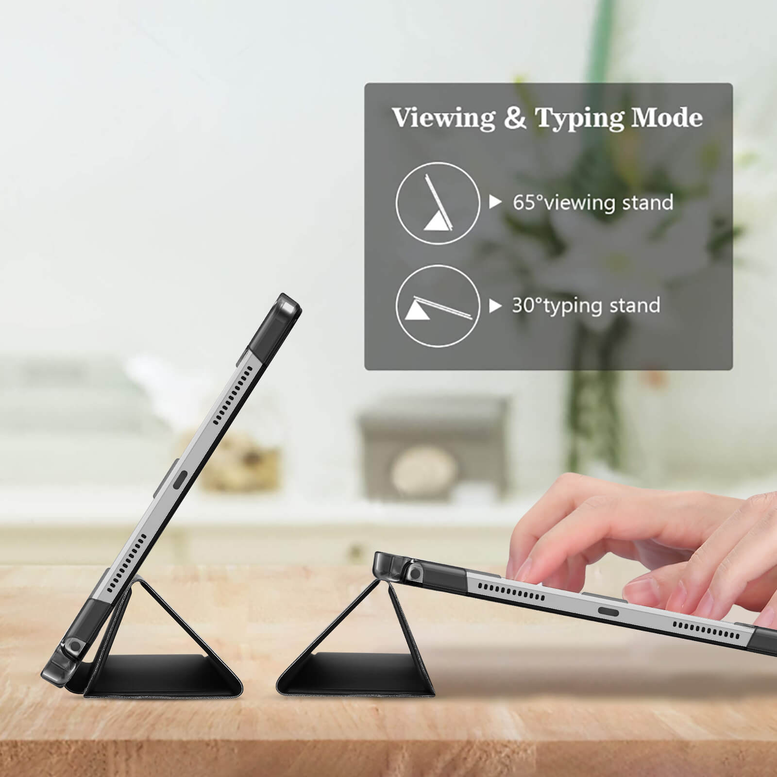 Lenovo Idea Tab 11 Inch TB-336ZU/336FU Slim Stand Tri-Fold Hard Shell Protective Tablet Cover Translucent Back