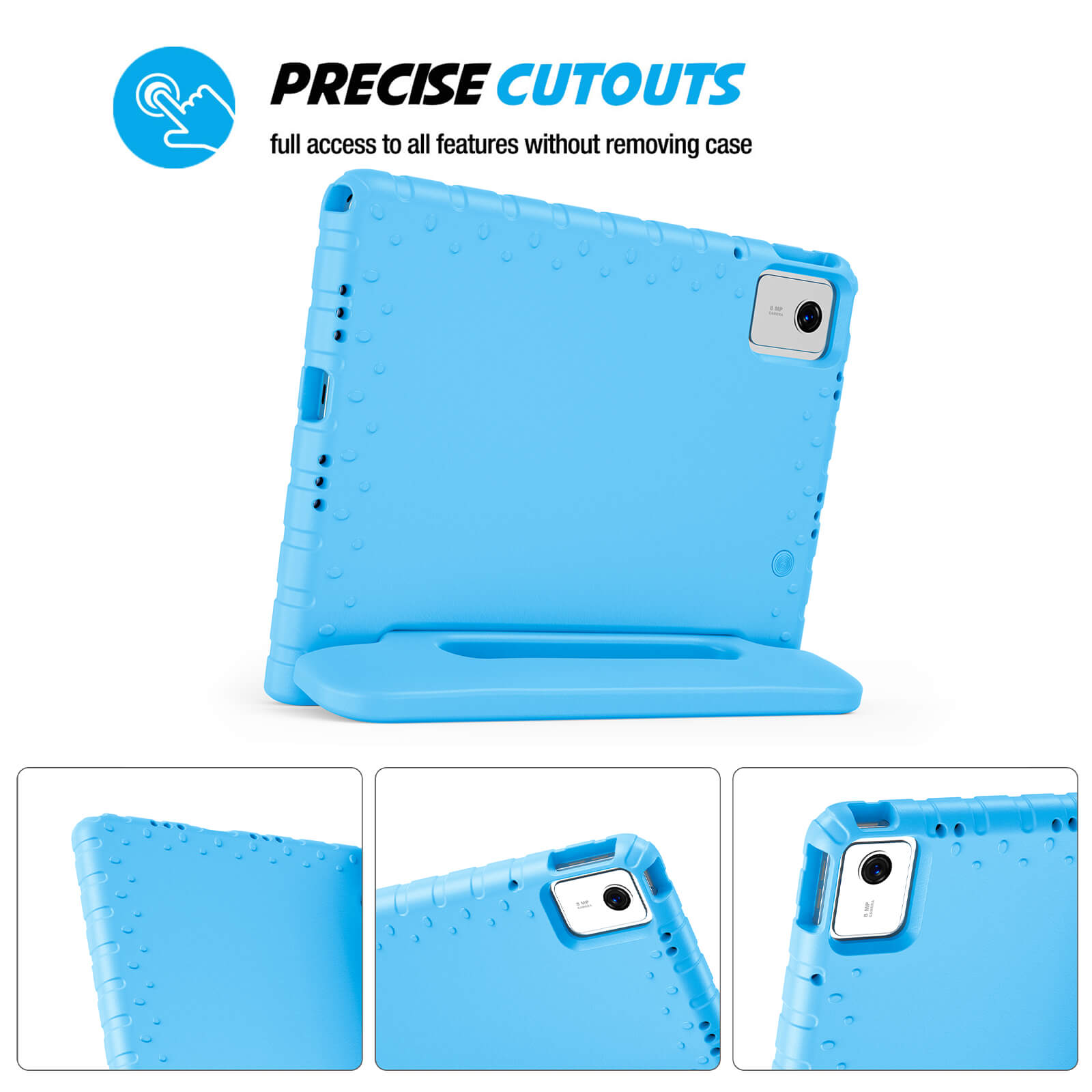 Kids Case for Lenovo Tab M11 / Lenovo Tab K11 LTE 2024, Shockproof Lightweight Kids Friendly Case with Convertible Handle