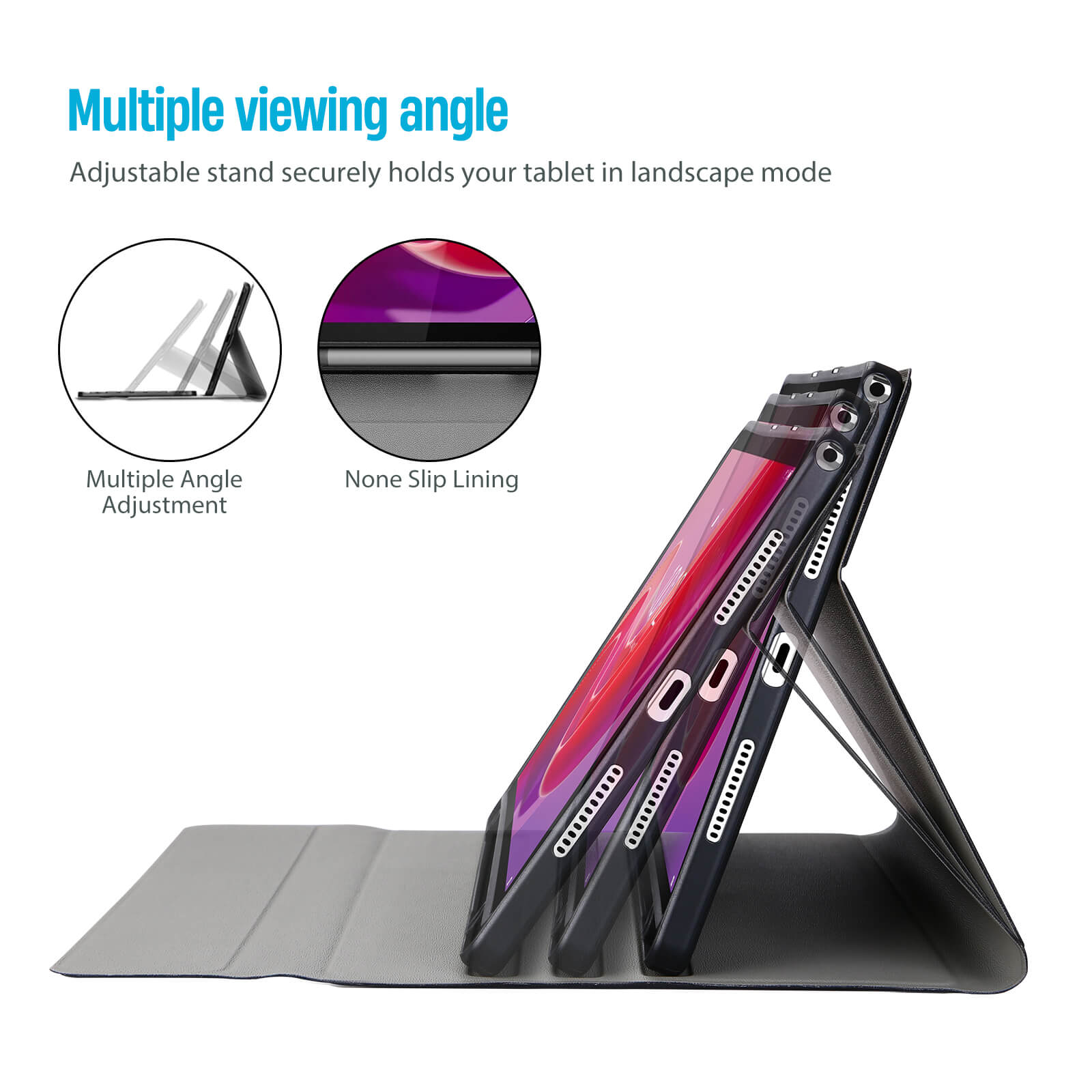 PU Leather Case with Magnetically Detachable Wireless Keyboard for Lenovo Tab M11 / Tab K11 LTE 11 Inch