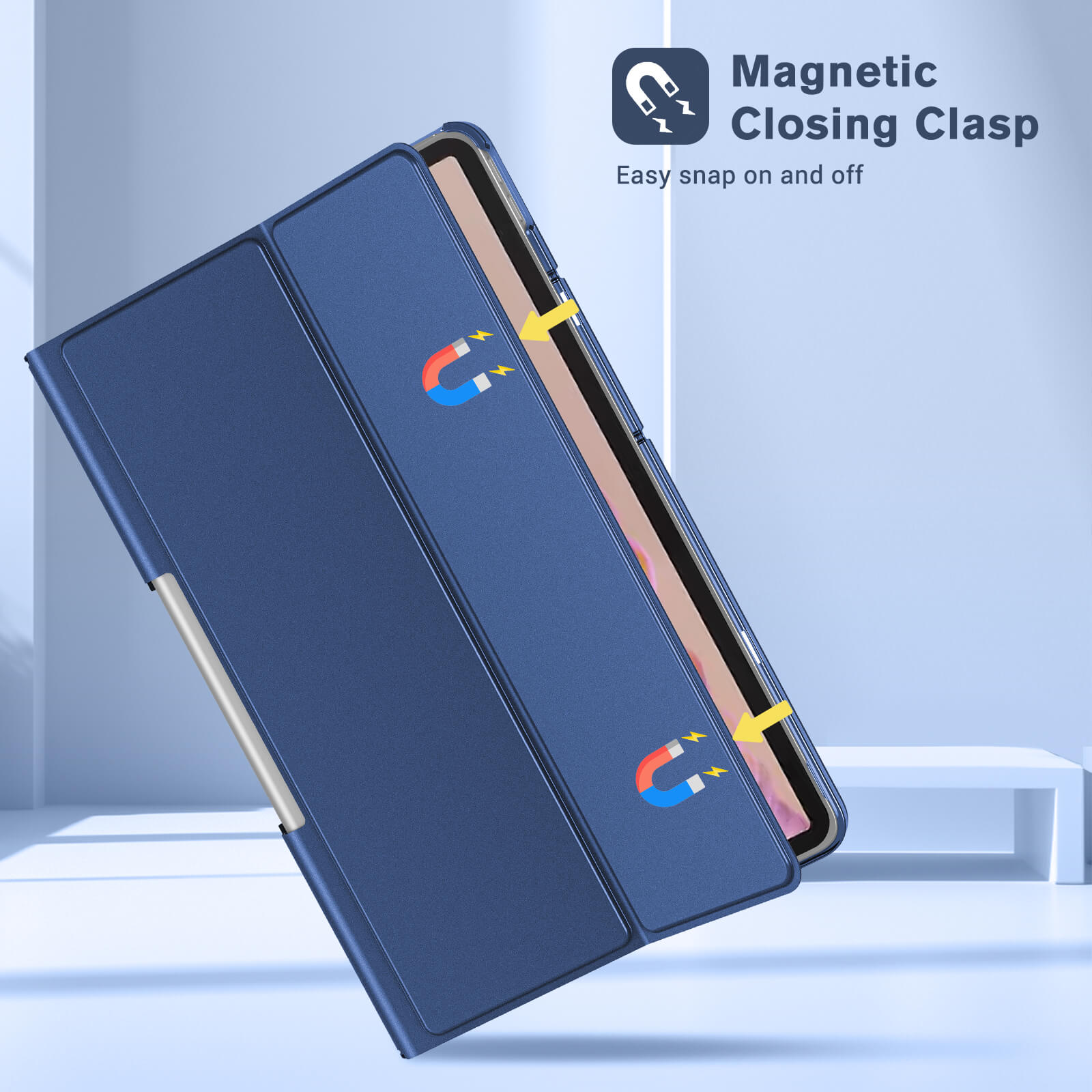 Tablet Case for Lenovo Tab Plus 11.5 Inch 2024 Magenetic Closing Clasp
