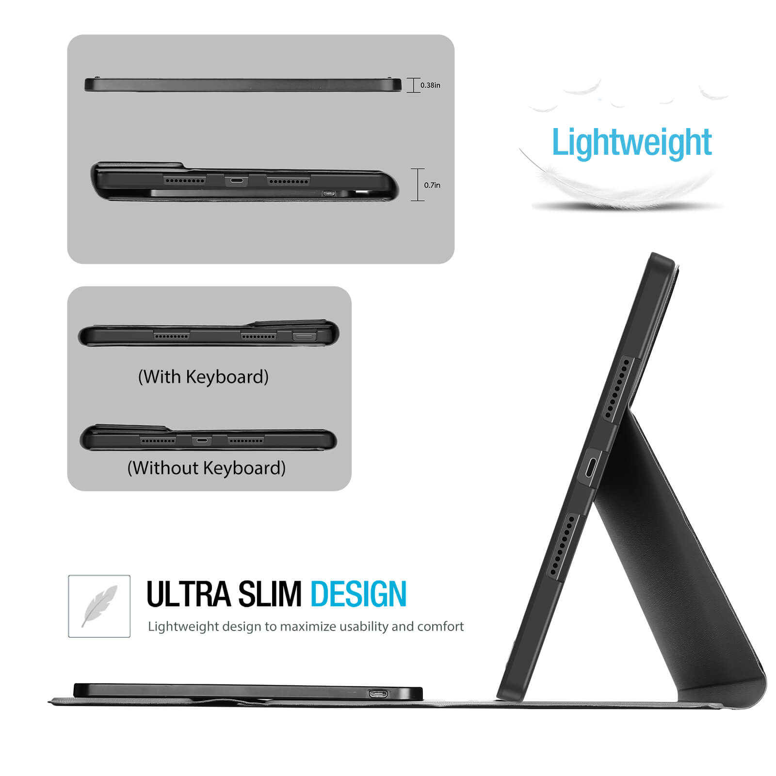 Case with Keyboard for Lenovo Idea Tab Pro 12.7" 2025 with Pen Holder