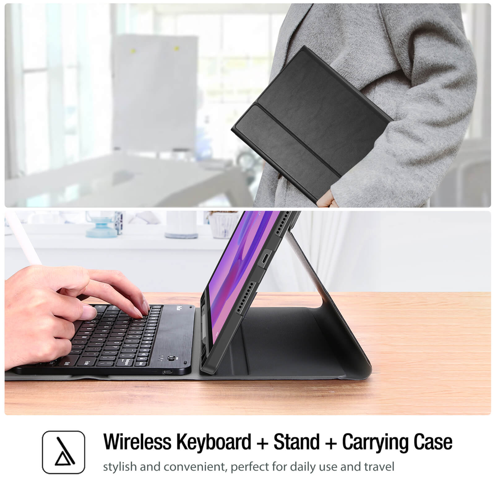 Case with Keyboard for Lenovo Idea Tab Pro 12.7" 2025 with Pen Holder