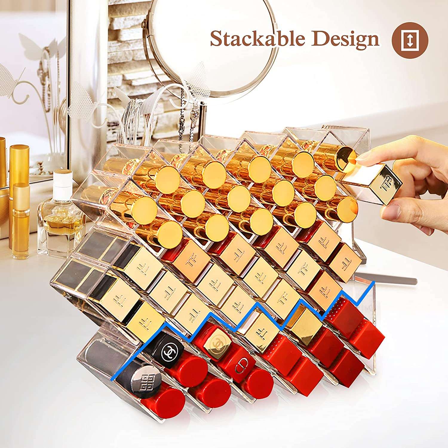 (2 Pack) Multipurpose Silicone Makeup Brush Holder | Lolalet