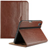 Premium PU Leather Folio Business Case for for iPad mini 7th (A17 Pro) 2024/iPad Mini 6th Generation 2021 8.3 Inch Brown