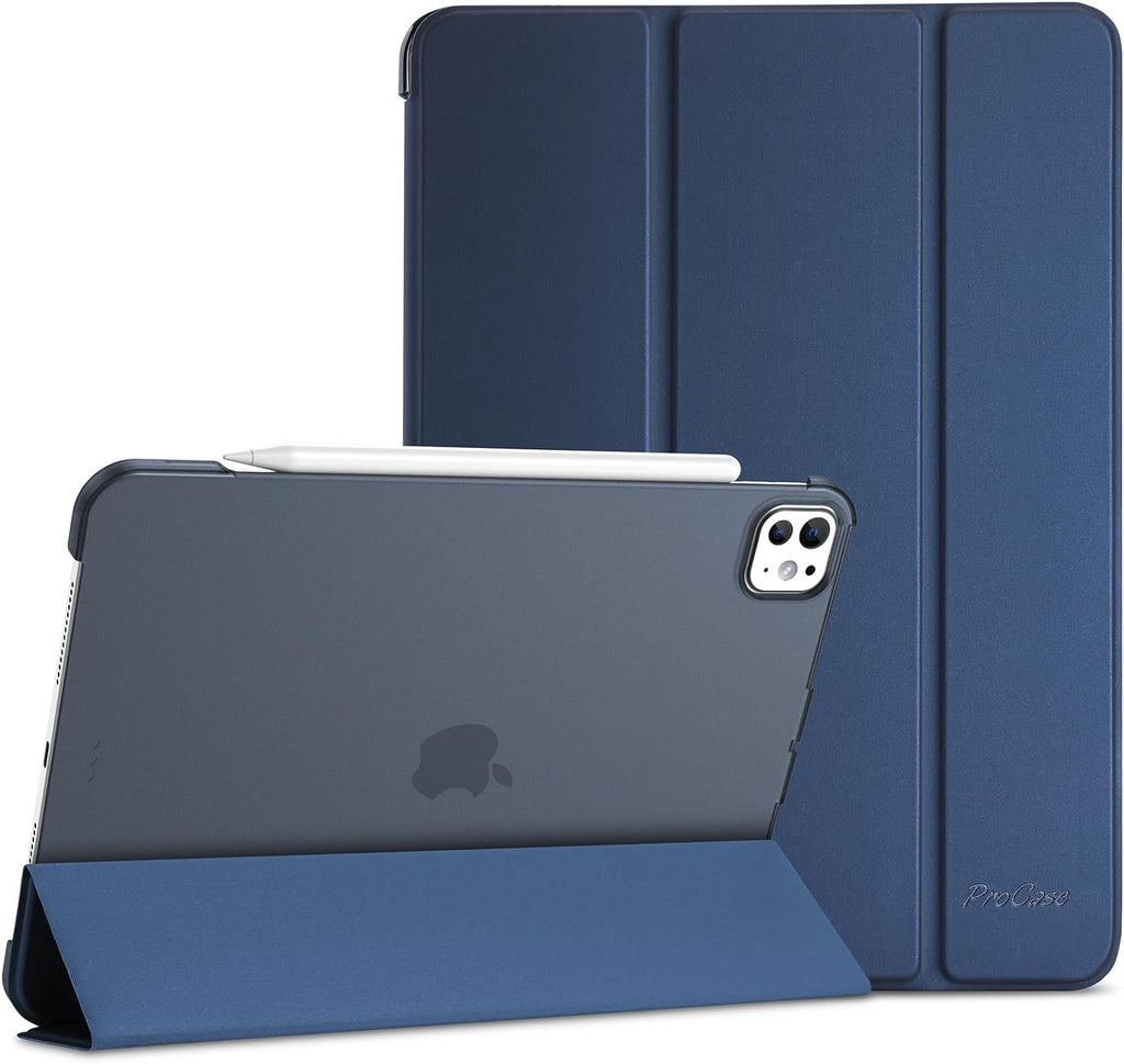 ProCase Smart Case for iPad Pro 11 Inch Case(M4) 2024, Slim Stand Hard Back Shell Smart Folio Cover for iPad Pro 11