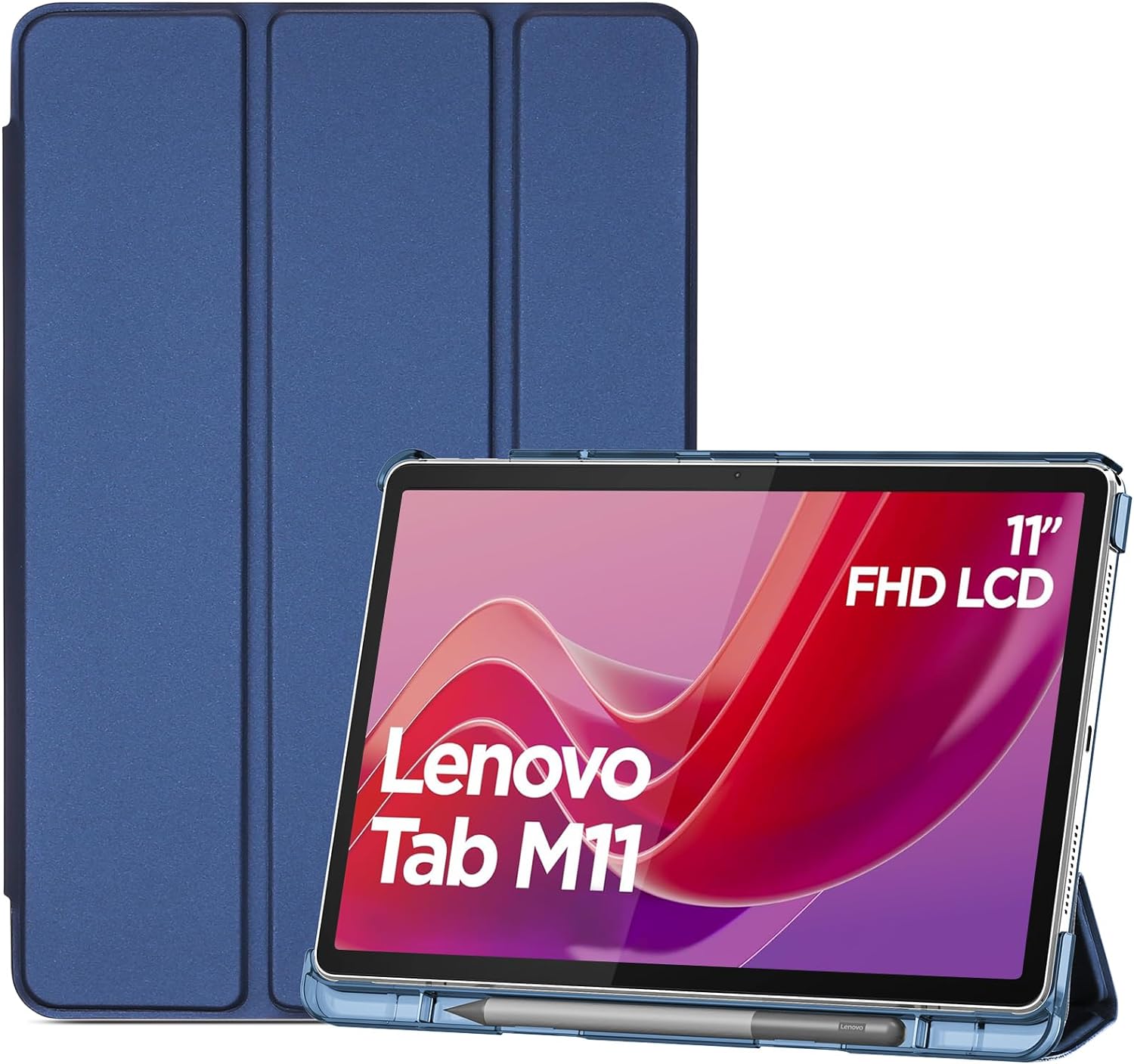 ProCase Smart Case for Lenovo Tab M11 11" 2024 TB330FU with Pen Holder Navy