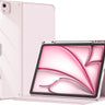 ProCase Transparent Back Folio Cover Case for iPad Air 13" Case M3/M2 & iPad Pro 12.9" 6th/5th/4th/3rd Gen Pink