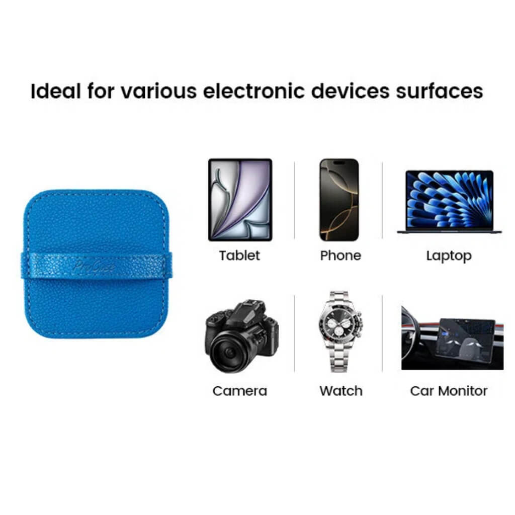 Elastic Strap Soft Cloth Wipes Screen Cleaner for iPad, iPhone, MacBook, Tablets, Laptop, Cellphone, Computer, Camera, TV Screen