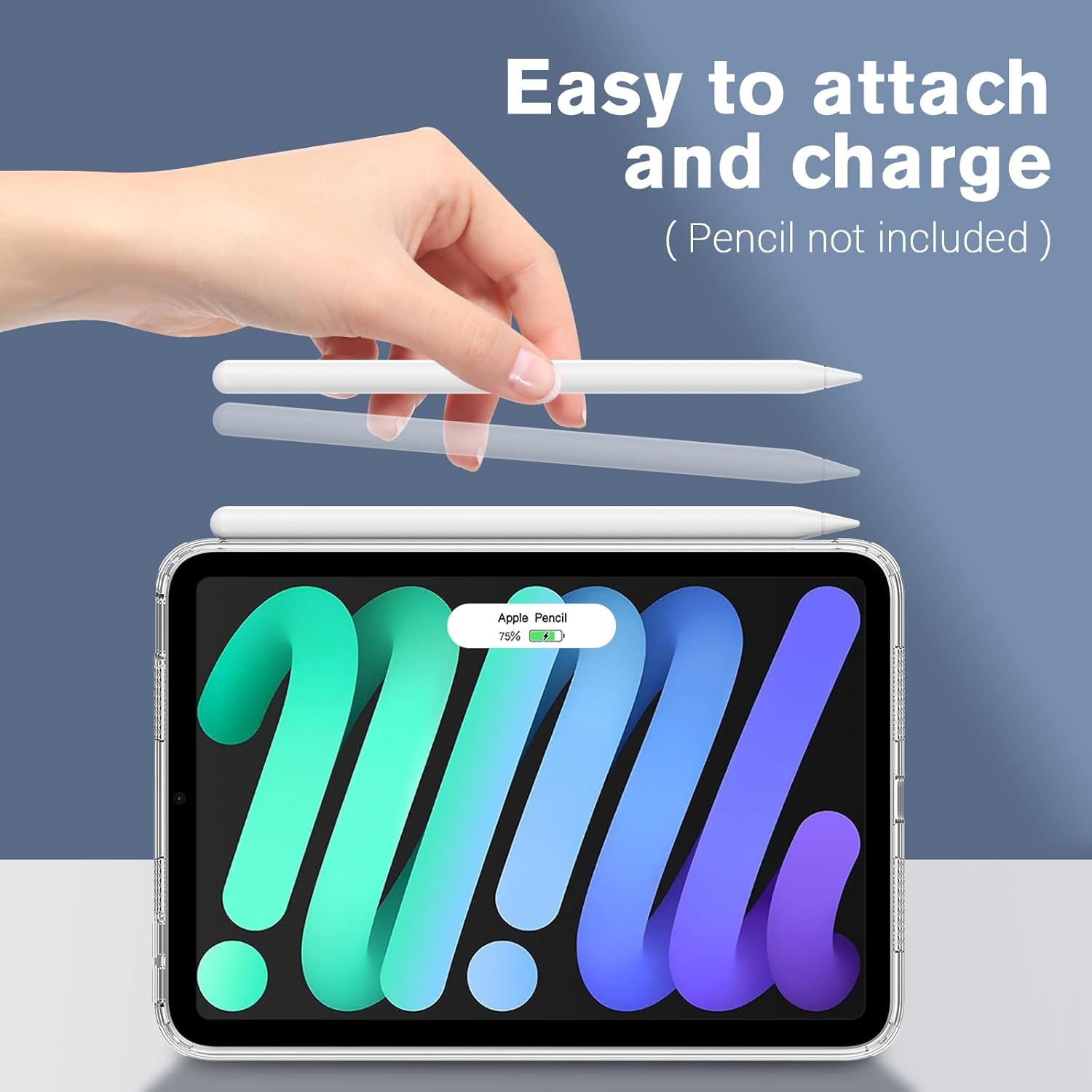 ProCase Slim Transparent Case for iPad mini 7th/6th Gen Clear