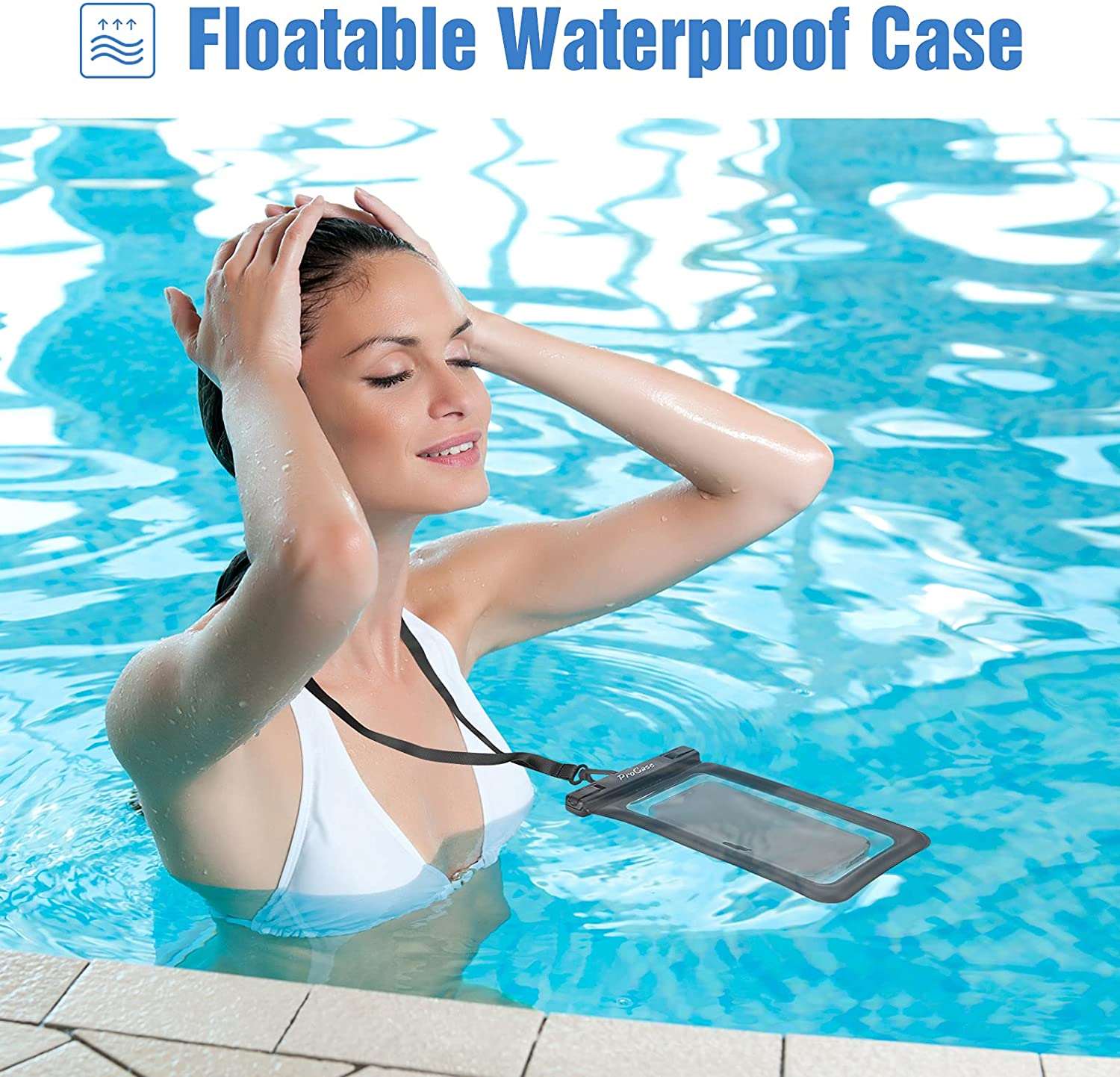 (2 Pack) Floating Waterproof Phone Case | ProCase