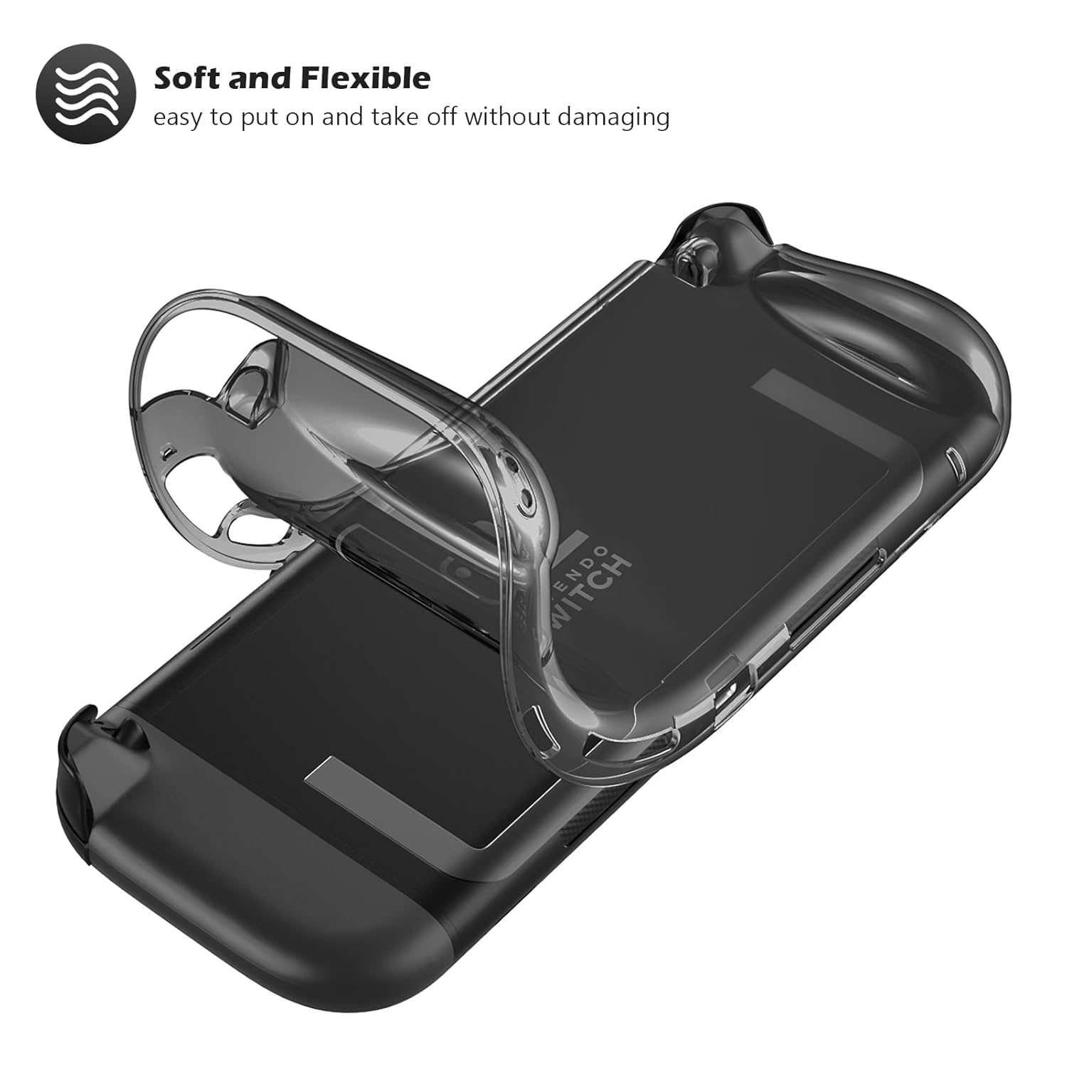 ProCase Clear Cover Protective Case for Nintendo Switch 2 2025 Black