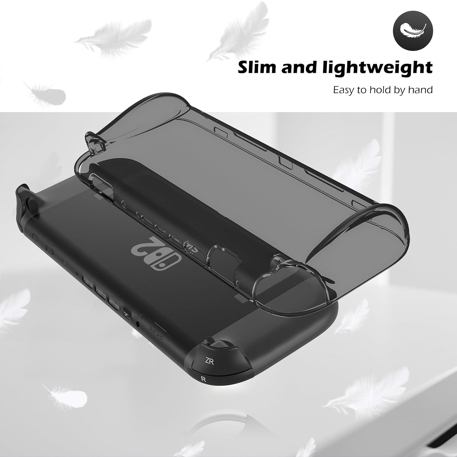 ProCase Clear Cover Protective Case for Nintendo Switch 2 2025 Black