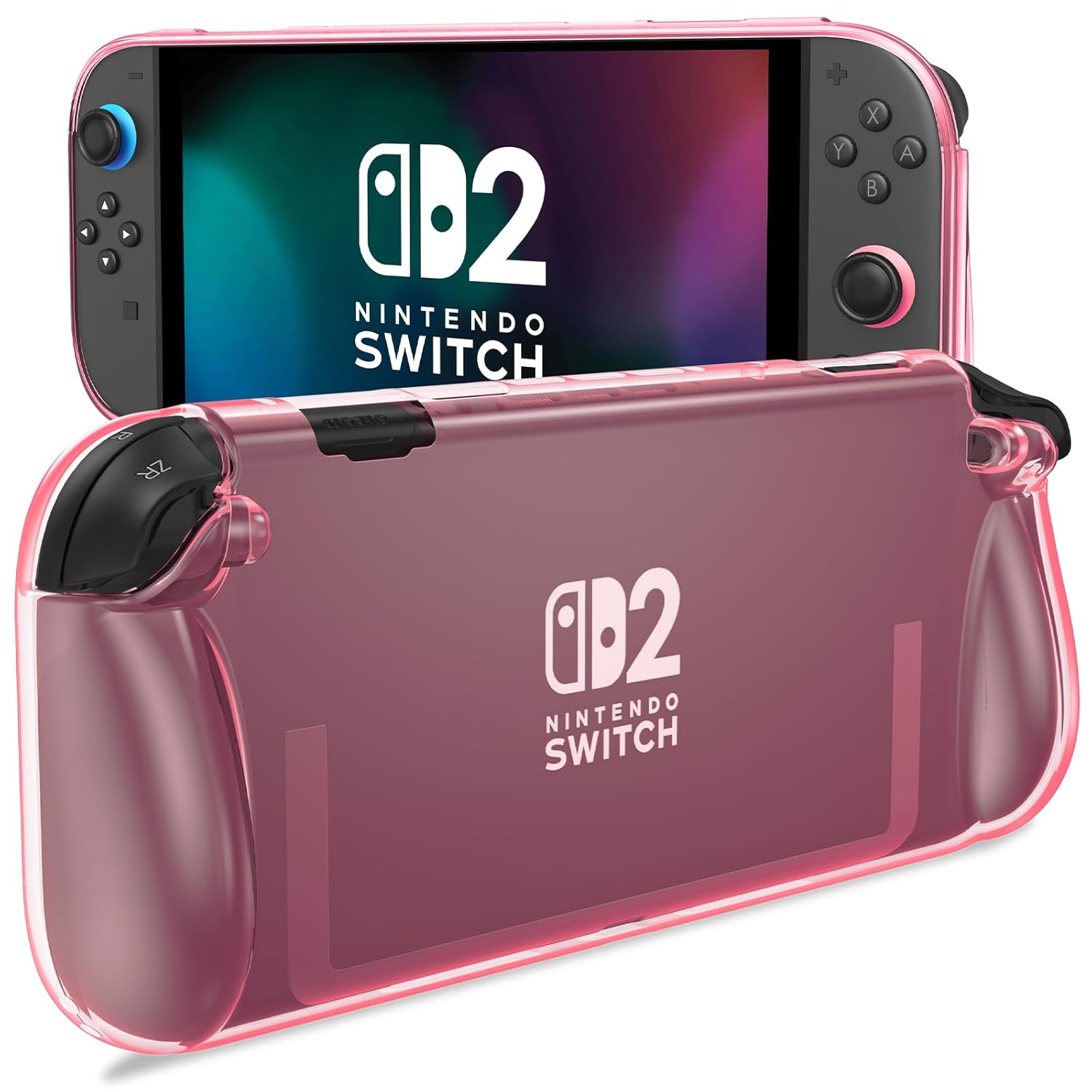 ProCase Clear Cover Protective Case for Nintendo Switch 2 2025 Pink