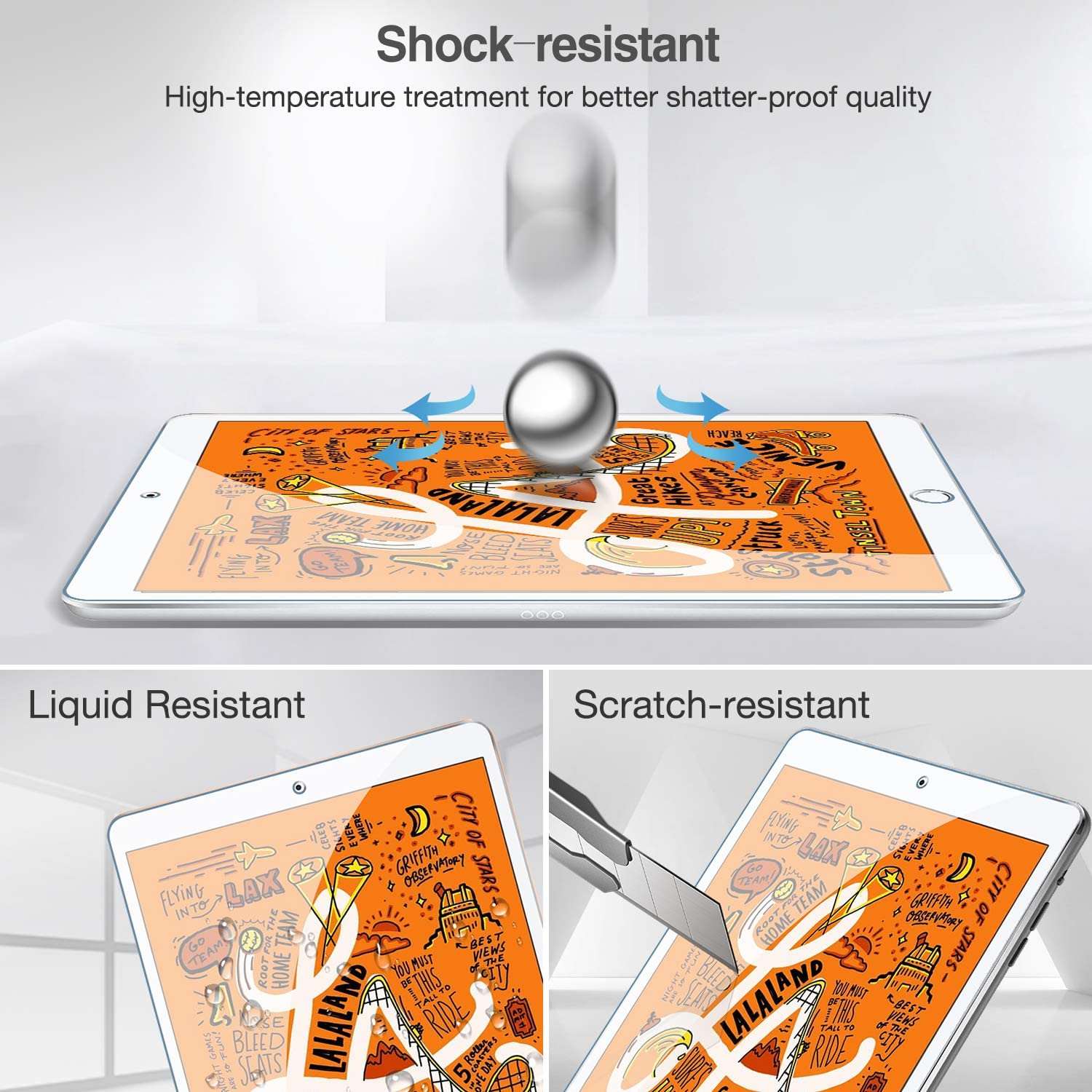 (2 Pack) iPad Mini 4th Gen/ 5th Gen Tempered Glass Screen Protector | ProCase