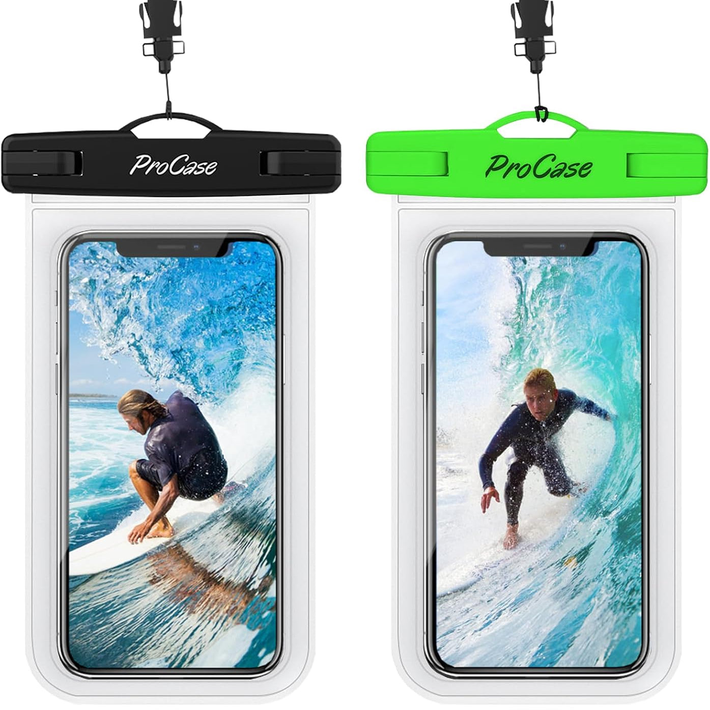 2 Pack Waterproof Phone Pouch, Dry Bag for iPhone 17 Air 16 15 14 13 Pro Plus Max, Galaxy S24 S23 S22 Ultra Pixel, Beach Essentials