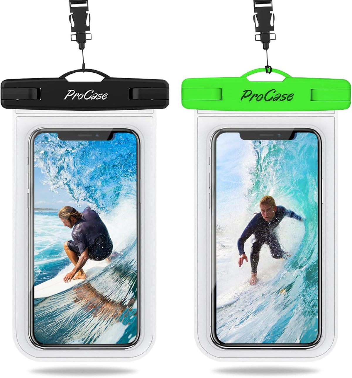 2 Pack Waterproof Phone Pouch, Dry Bag for iPhone 17 Air 16 15 14 13 Pro Plus Max, Galaxy S24 S23 S22 Ultra Pixel, Beach Essentials