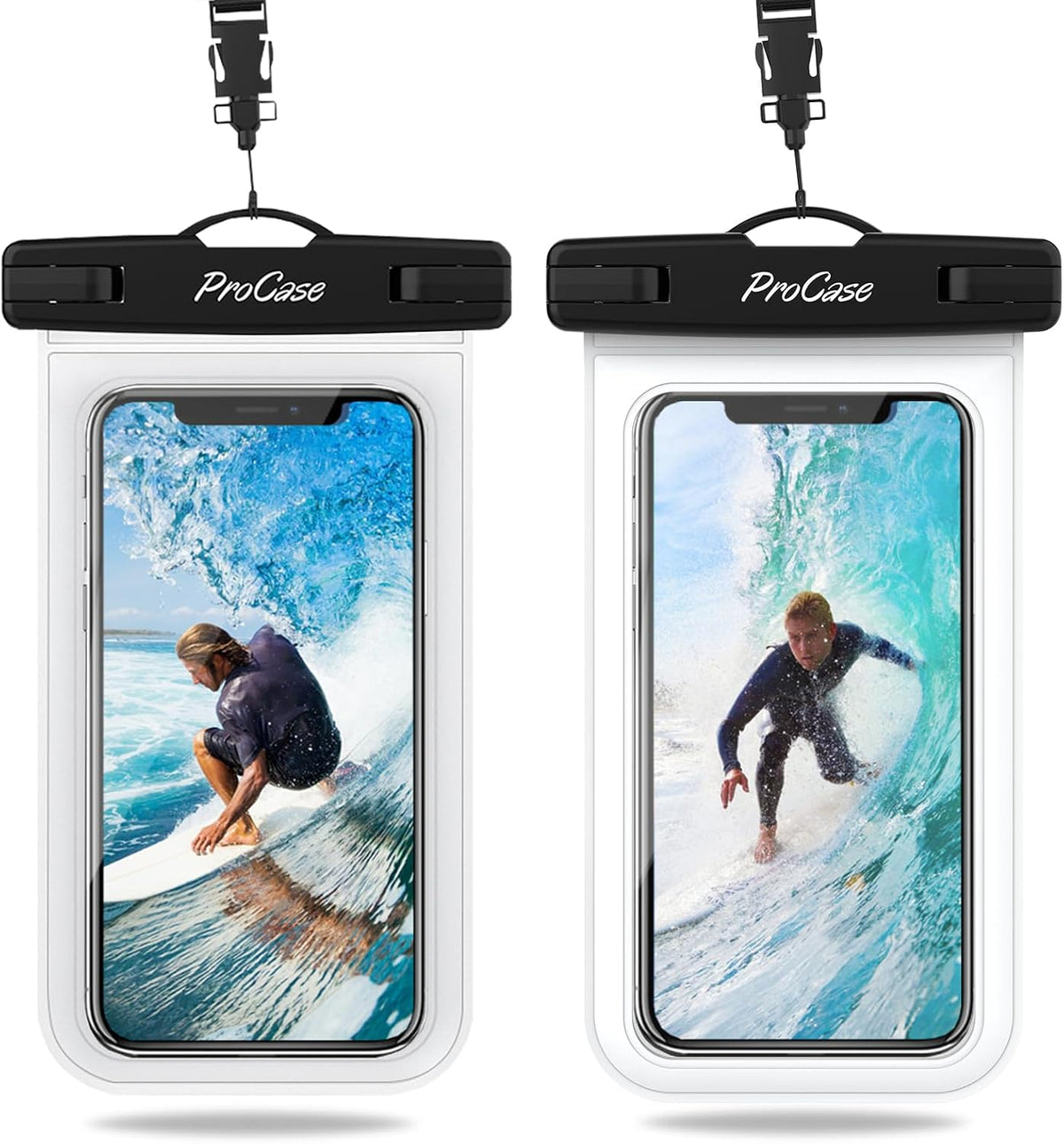 2 Pack Waterproof Phone Pouch, Dry Bag for iPhone 17 Air 16 15 14 13 Pro Plus Max, Galaxy S24 S23 S22 Ultra Pixel, Beach Essentials