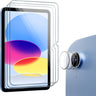 Tempered Screen Protector for iPad (A16) 11th 2025 / iPad 10th Generation with Camera Lens Protector, Protective Glass Film Guard for iPad 11"/10.9" 2025/2022