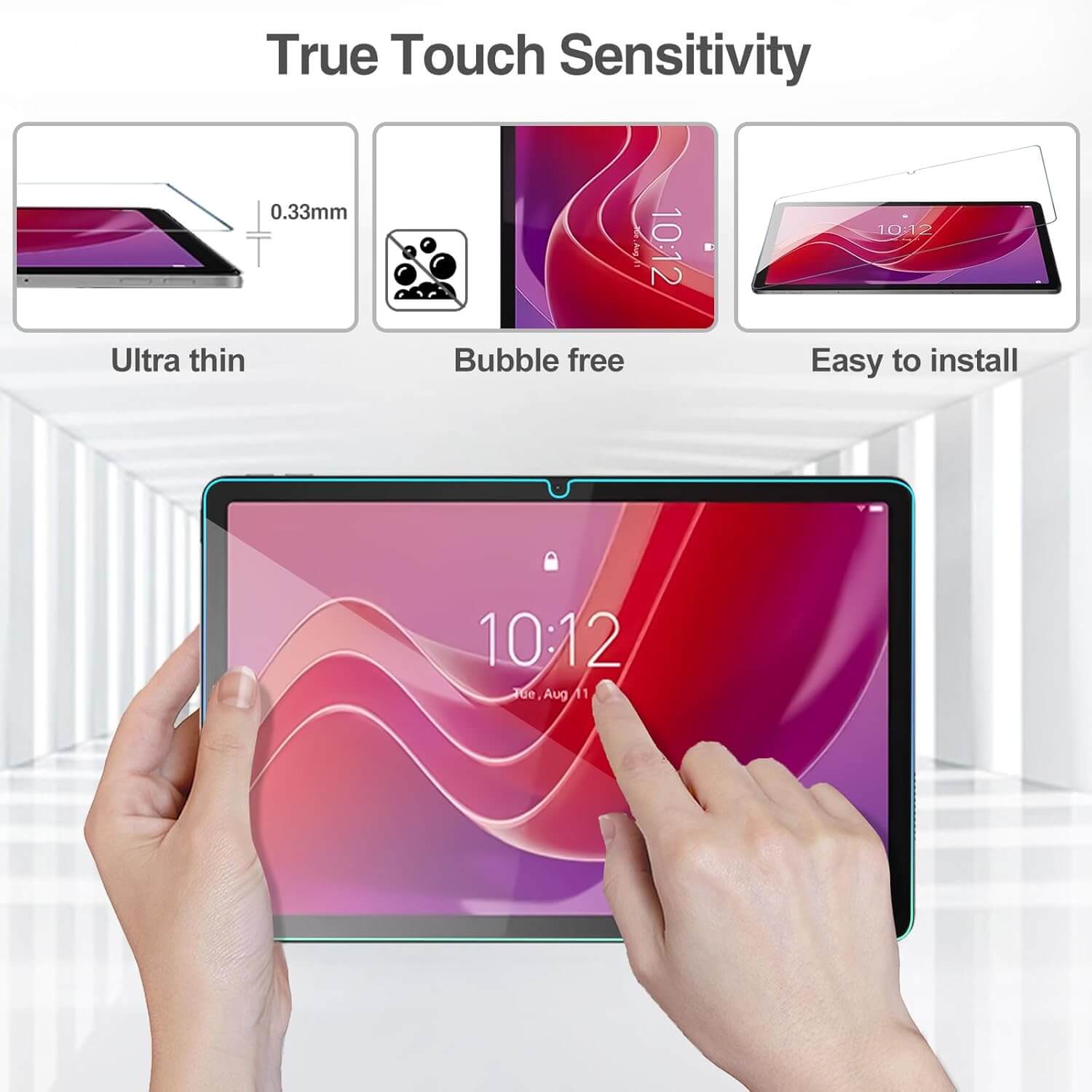 ProCase Tempered Glass Screen Protector for Lenovo Tab M11/Tab K11 LTE 2024