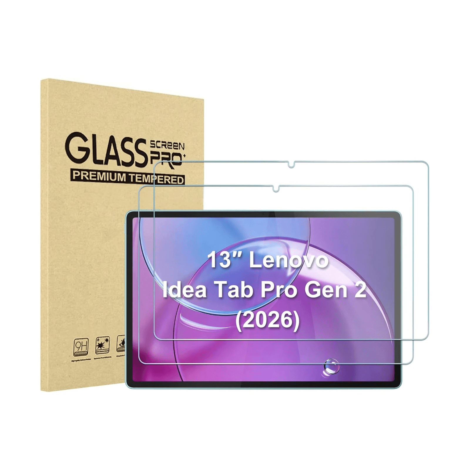 Tempered Glass Screen Protectors for Lenovo 13" Idea Tab Pro Gen 2 (2026) / Moto Pad 70 Pro