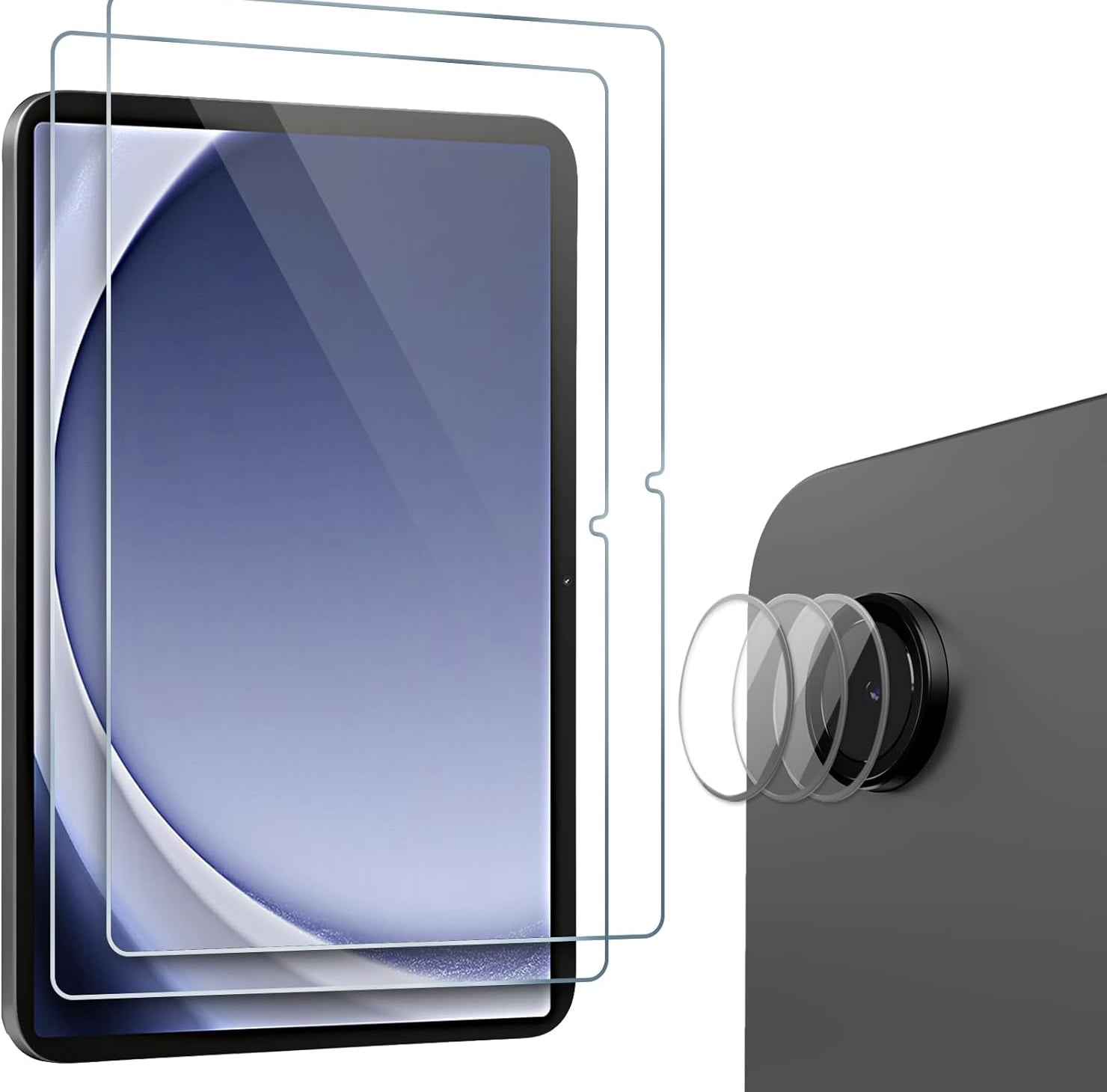 Screen Protector for Galaxy Tab A9 Plus 11 Inch 2023 with 3 Camera Lens Protector
