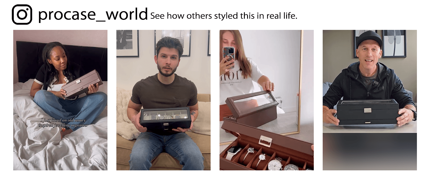Promotional image for ProCase with people holding and using a product, featuring the ProCase logo.