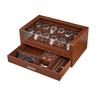 ProCase Watch Box for Men, 12 Slots Watch Display Holder,
Clear Acrylic Top, Large Capacity PU Leather Case with Drawer Organizer, Brown