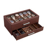Pull-Out Watch Box & Accessories Organizer (12/14/24 Slots, 2/3-Layer) | ProCase