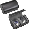Watch Travel Case, 2 Slots PU Leather Watch Roll Box for Men, Portable Watch Holder Organizer, Gifts Ideas