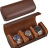 Watch Travel Case, 3 Slots PU Leather Watch Roll Box for Men, Portable Watch Holder Organizer, Gifts Ideas