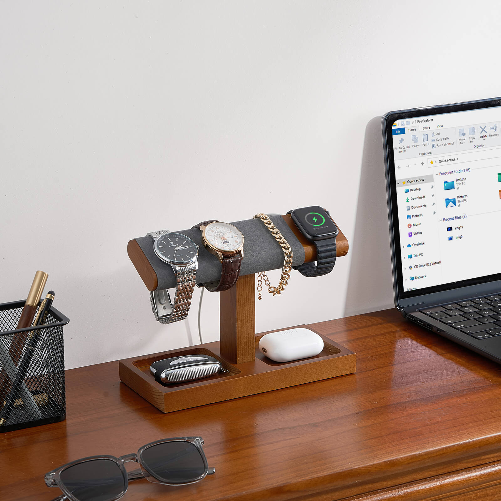 Wood Watch Display Stand Holder for Men