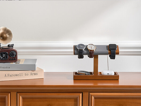 Wood Watch Display Stand Holder for Men