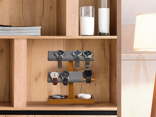 Wood Watch Display Stand Holder for Men