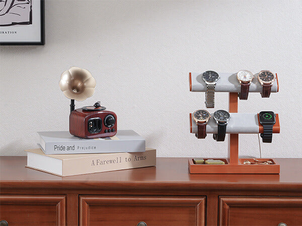 Wood Watch Display Stand Holder for Men