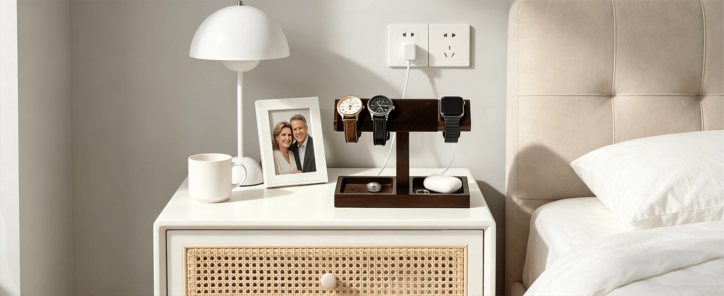 Wood Watch Display Stand Holder for Men