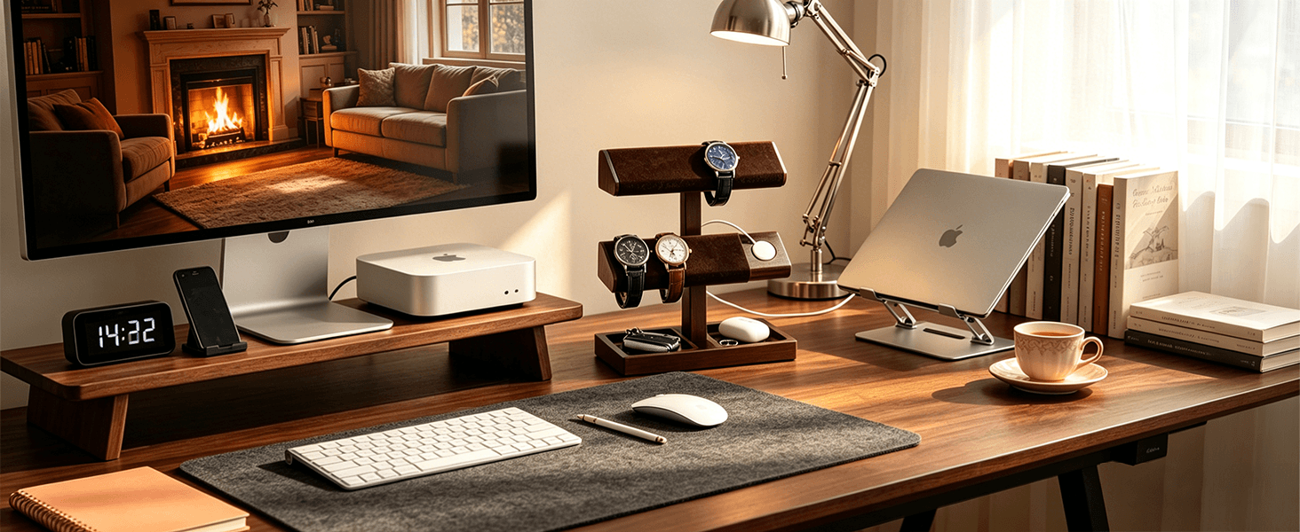 Wood Watch Display Stand Holder for Men