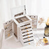 7-Layer Wooden Jewelry Box with Mirror | ProCase
