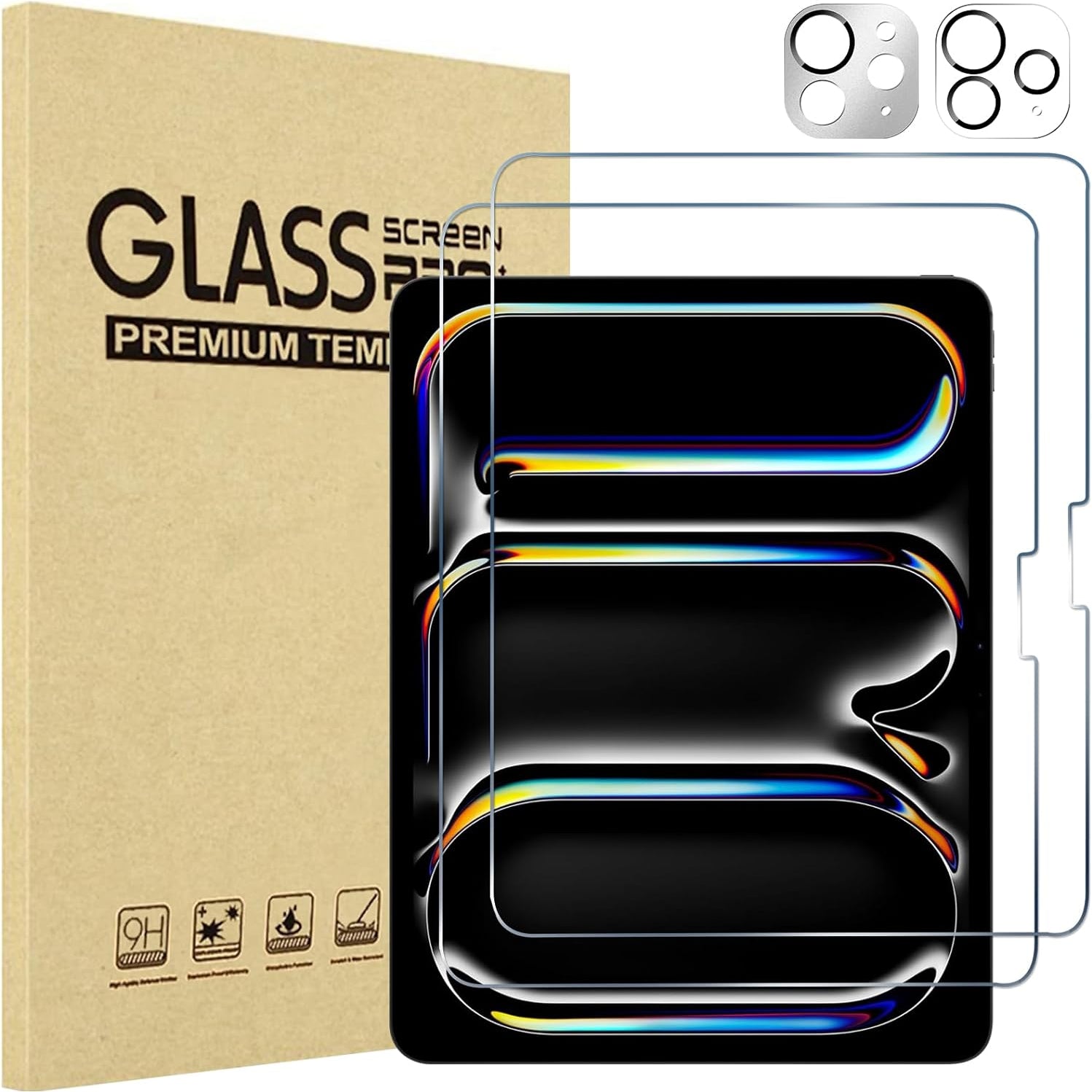 ProCase Screen Protector for iPad Pro 13 inch 2024 (M4) with Camera Lens Protector