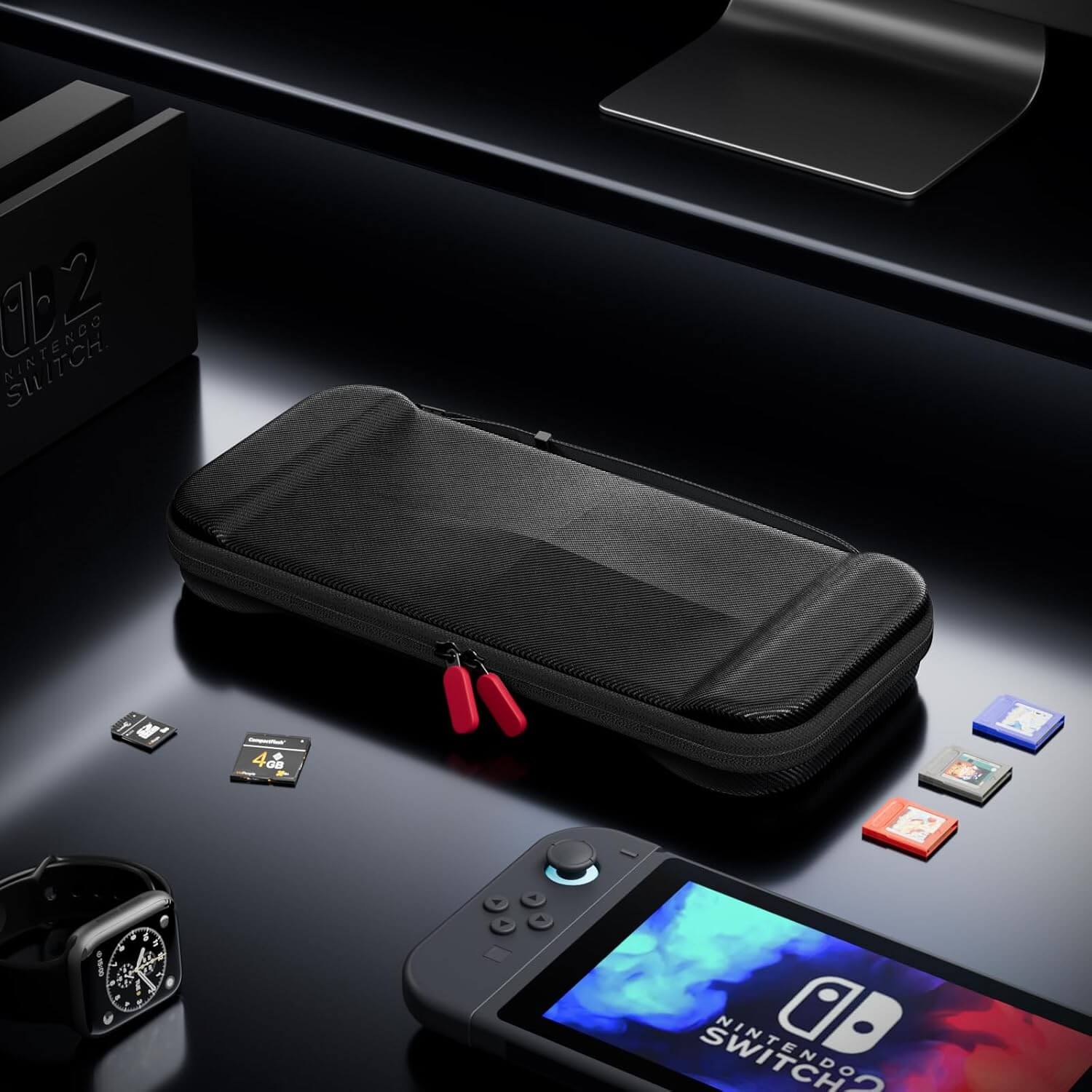ProCase Slim Carrying Case for Nintendo Switch 2 2025 Black
