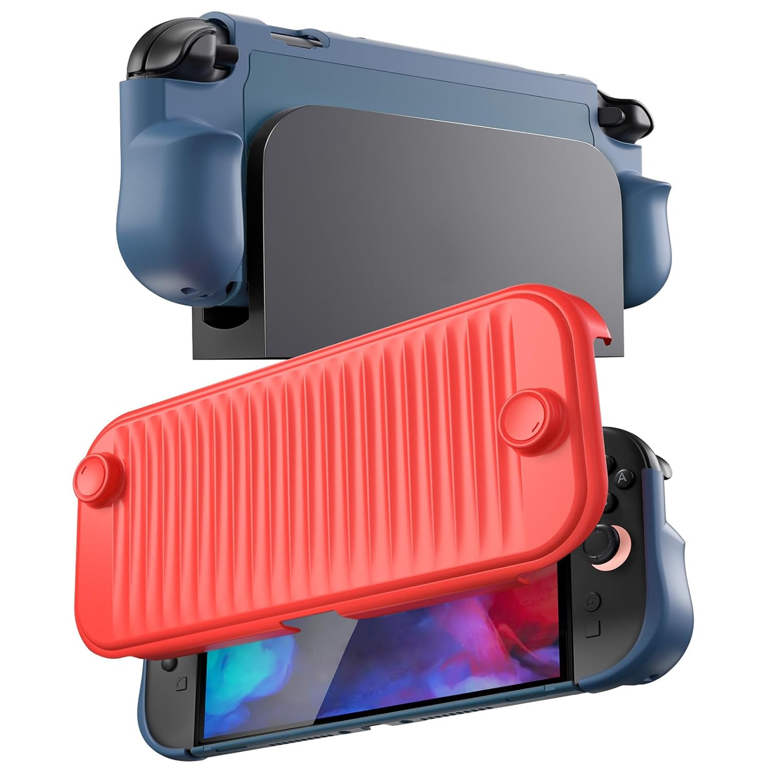 Dockable Grip Case for Switch 2, red