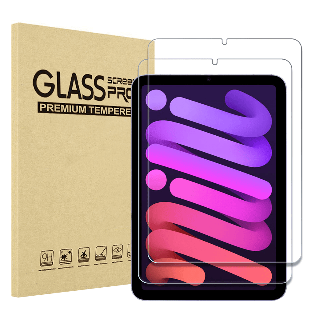 (1er-Pack / 2er-Pack) Displayschutz aus gehärtetem Glas für iPad Mini 6. Generation 8,3 Zoll | ProCase 