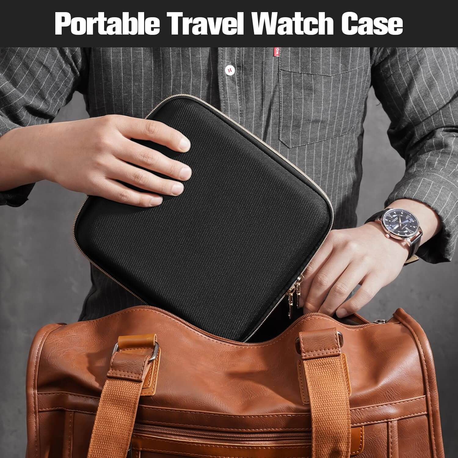 ProCase 4 Hard Shell Slots Travel Watch Case