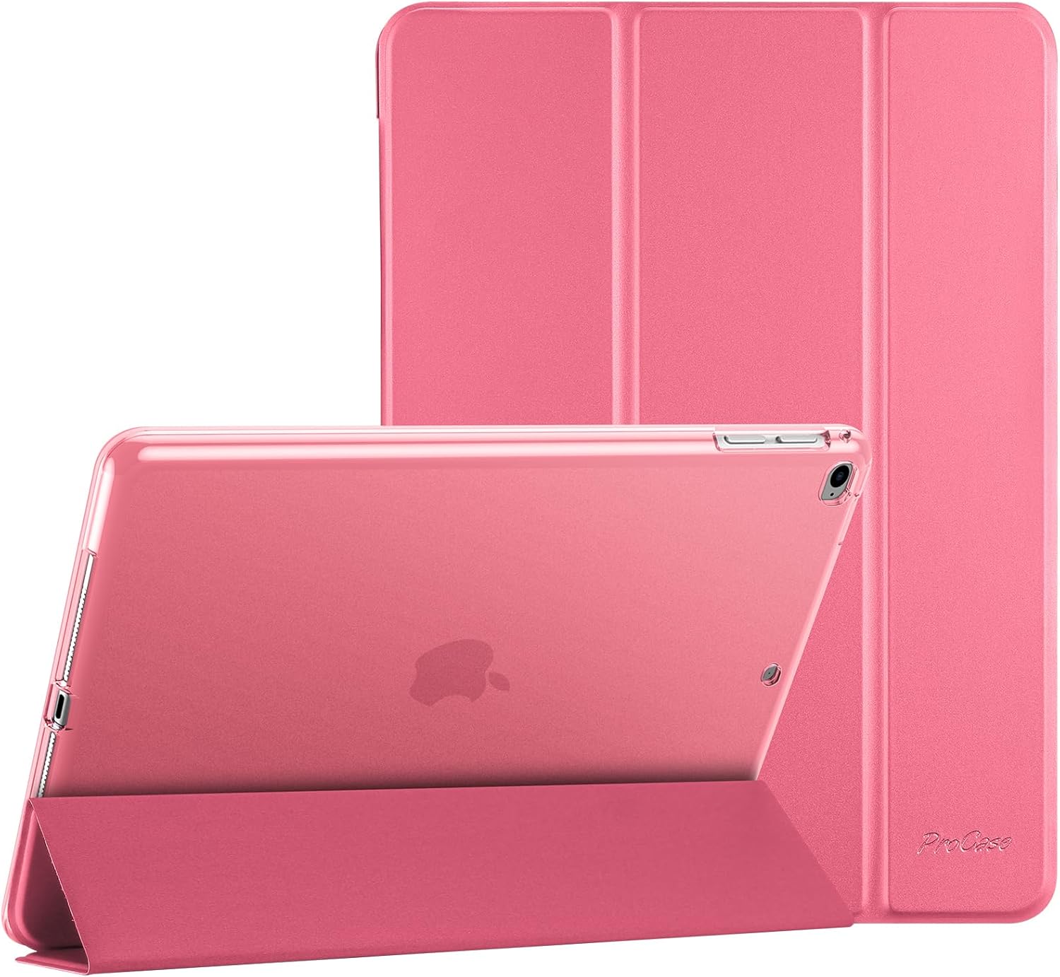 Smart Case for iPad 9.7 Inch iPad 6th/5th Generation, iPad Air 2/Air 1, Slim Soft TPU Stand Smart Cover for iPad 9.7 2018 2017 Model iPad Air 2 Air 1, pink