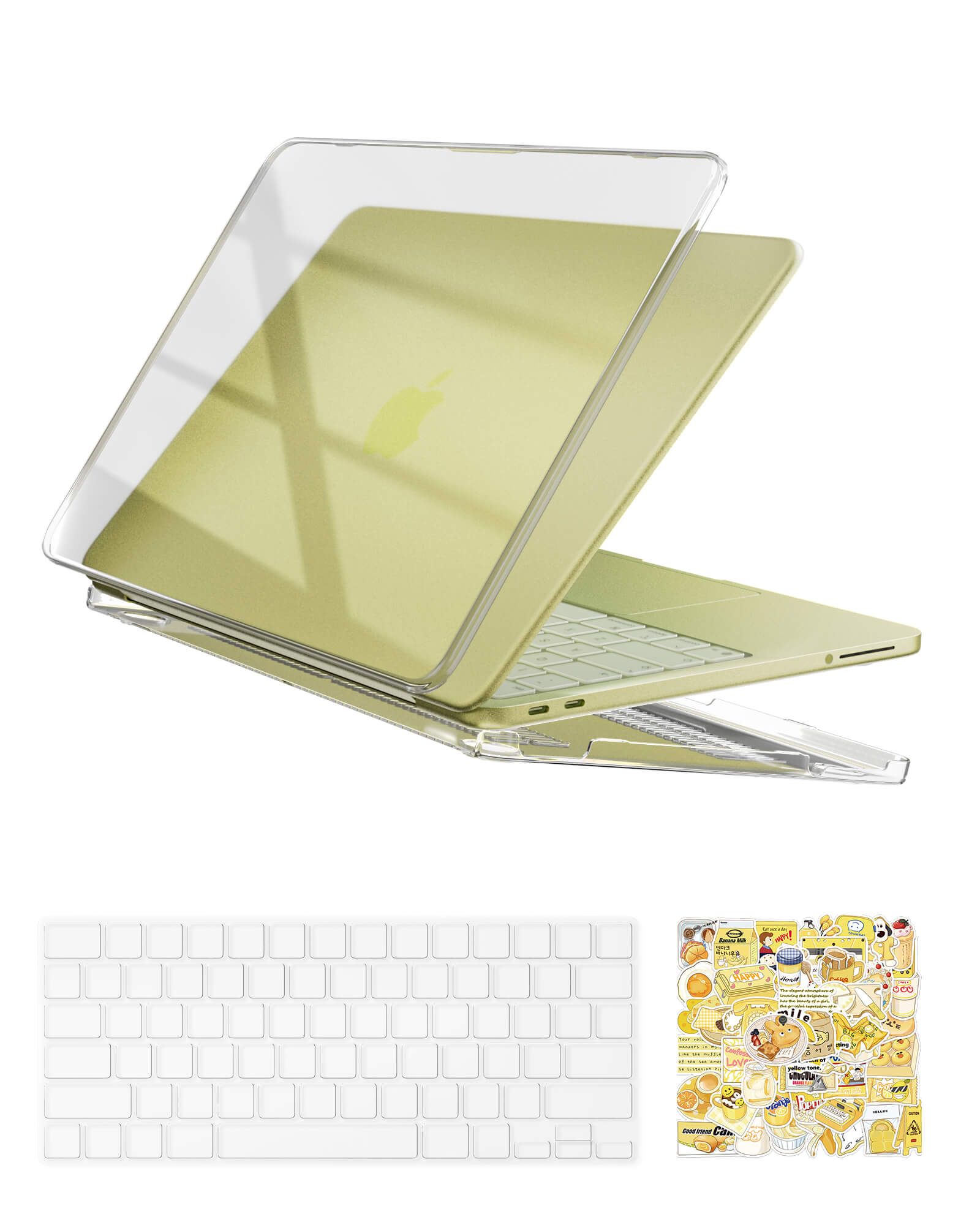 Clear Case for MacBook Neo 13 Inch 2026 with Keyboard Cover & 50 PCS Stickers