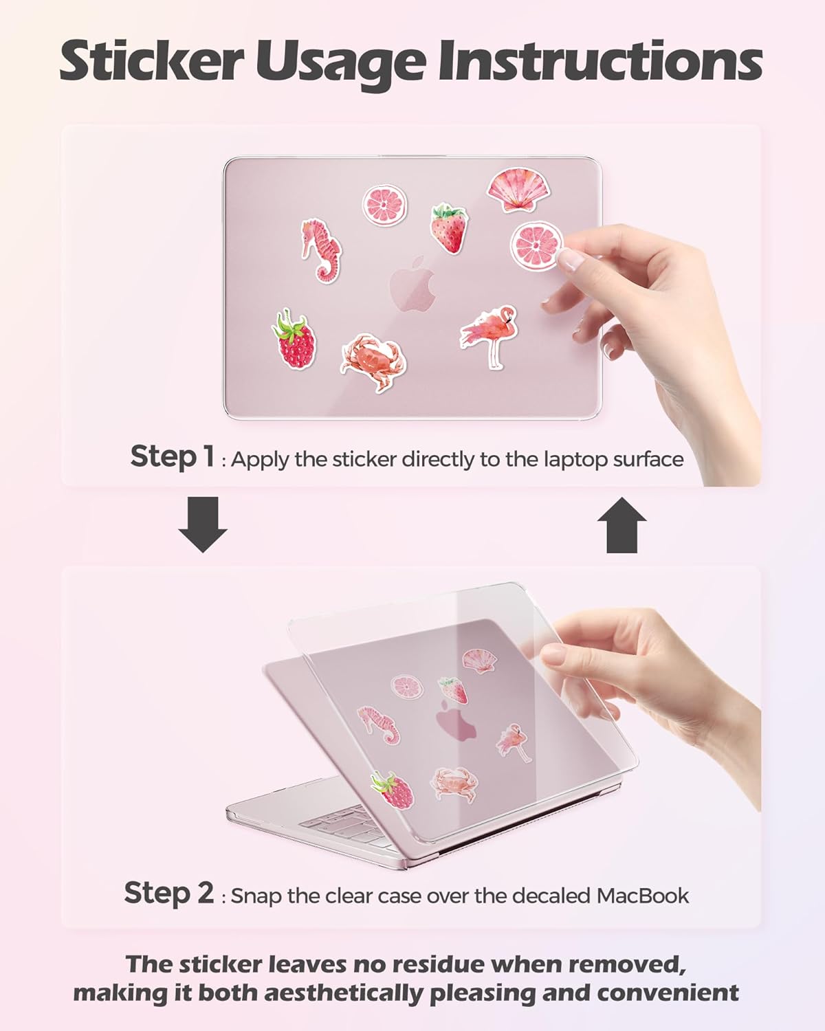 Clear Case for MacBook Neo 13 Inch 2026 with Keyboard Cover & 50 PCS Stickers